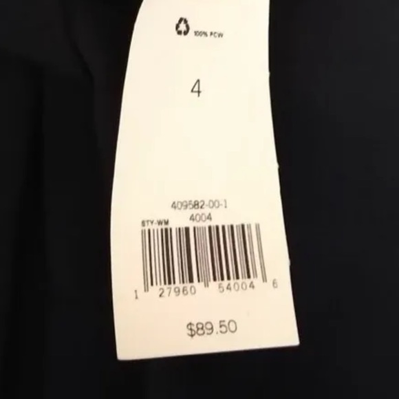 🔥NWOT🔥 Banana Republic Navy Dress Pants w/Removable belt - Fully lined - Sz 4 - Picture 12 of 12